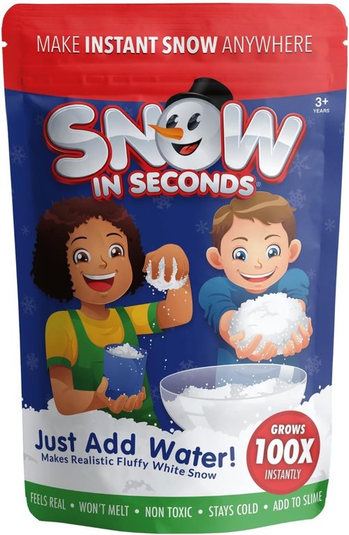 Large Instant Snow by As Seen on Shark Tank | Create Fluffy Cloud Slime Effortlessly