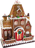 Kurt S. Adler | 16" Fancy Claydough Gingerbread House Tablepiece - Festive Holiday Decor