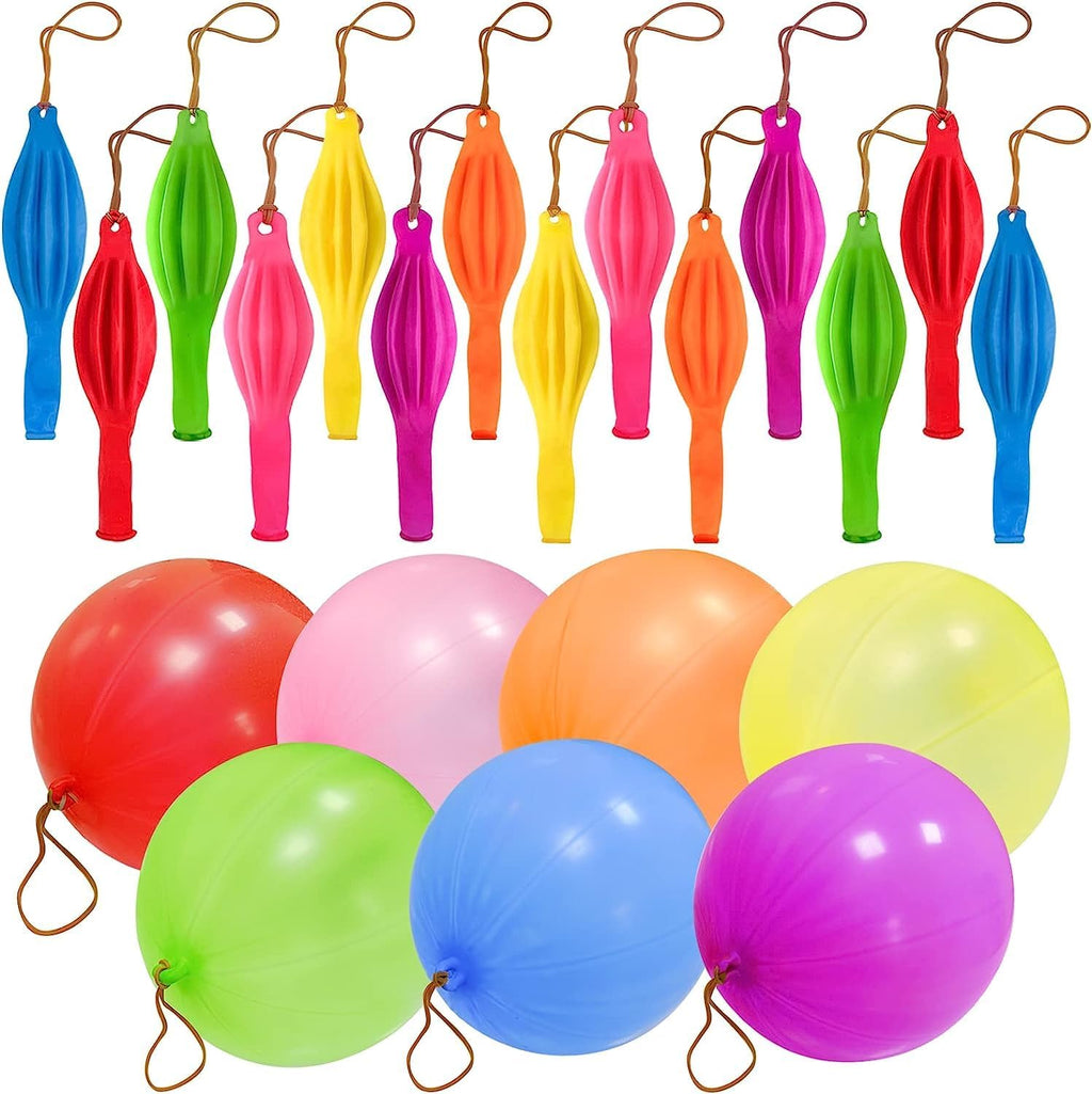 Punch Balloons - 48pcs Neon Punching Balloons for Kids | Fun Party Favors & Carnival Gifts