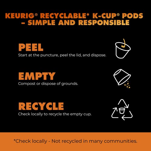 Chock Full o' Nuts Upper West Side Keurig K-Cup Pods for Keurig Brewers – Premium Arabica, Dark Roast – Single Serve – 6 Packs of 12 K-Cup Pods