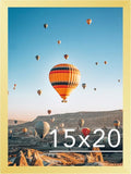 JCJMY 15x20 Picture Frame - Elegant Gold Design for Horizontal & Vertical Wall Display | 15 x 20 Inch