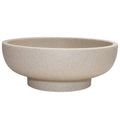 LIN CHUAN Large Decorative Bowl, Fruit Bowl for Kitchen Counter, Modern Resin Bowl for Home Decor, Key Holder for Entry Table, Sand Beige