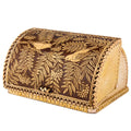Birds Pattern Birch Bark Bread Box, Large Capacity Bread Storage Bin, Bread Box for Kitchen Counter, Large Capacity Bread Storage Container