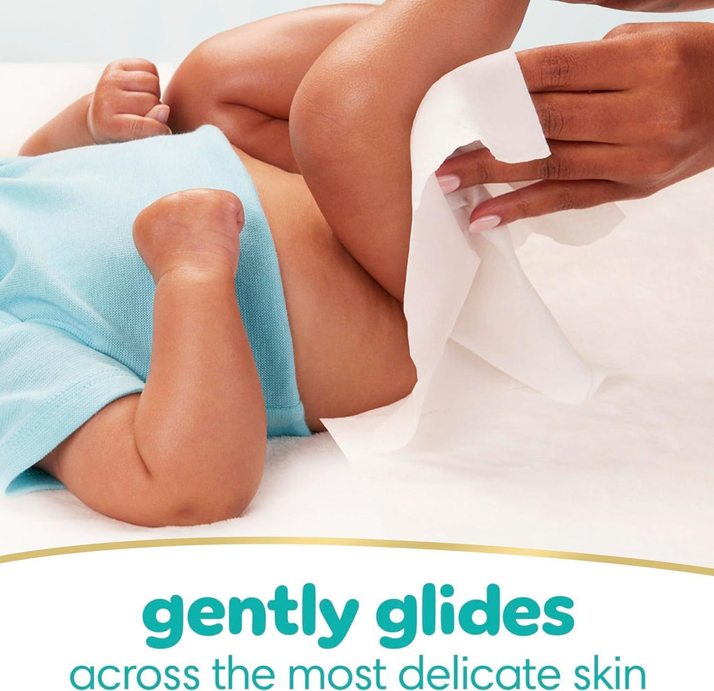 Pampers Sensitive Baby Wipes - Hypoallergenic & Unscented | 18 Flip-Top Packs (1008 Wipes Total)