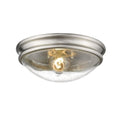 Millennium 5226-BN Transitional One Light Flushmount in Pwt, Nckl, B/S, Slvr. Finish