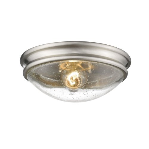 Millennium 5226-BN Transitional One Light Flushmount in Pwt, Nckl, B/S, Slvr. Finish