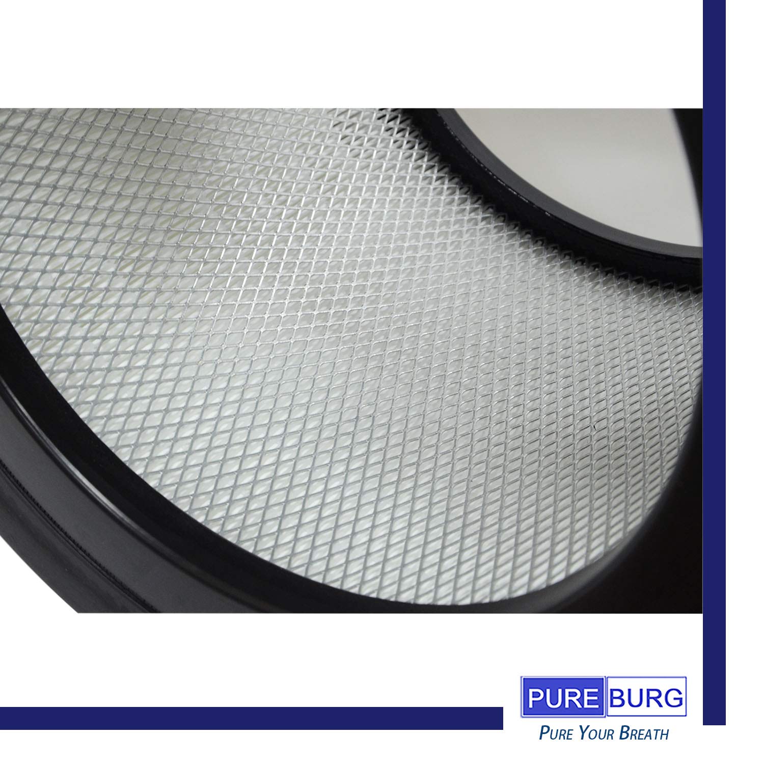 PUREBURG 20500 Replacement Filter Set Compatible with Honeywell 10500 (EV-10) 17000 17005 Air Purifiers,H13 True HEPA Activated Carbon Pre-Filters Air Clean VOCs Odor
