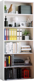 IRONCK 6-Tier Floor Standing Bookshelf - 70-Inch Tall Storage Shelves for Home Office & Living Room Decor