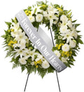 Fanfanwin Funeral Sash - Memorial Ribbon for Casket or Wreath | 58x4'' Silver Gray, In Loving Memory