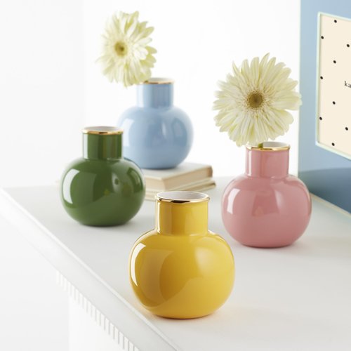 Kate Spade New York Blue Make It Pop Small Vase, 0.68