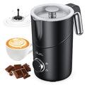 COLDFILL 8-in-1 Milk Frother, 400ml Large Capacity & Detachable Milk Frother and Steamer, Coffee Frothers with Heating Function, Electric Automatic Hot & Cold Foam Milk Steamer, Quiet,Dishwasher Safe