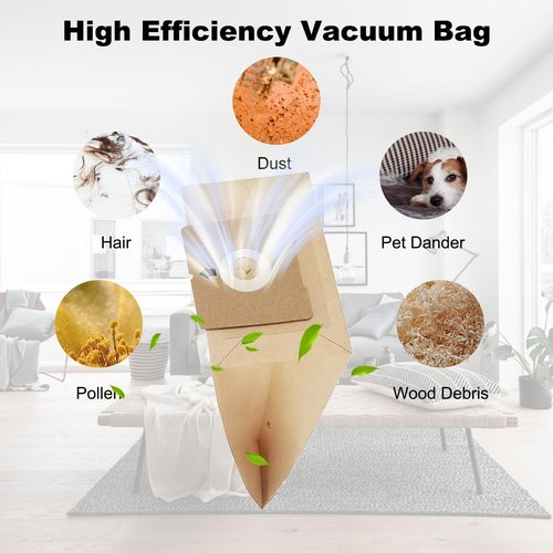 Alrens 22 Pack 4122 Vacuum Bags for Bissell Zing 4122, 4122D, 2154W, 2154A,2154C 2154, 1668, 1668C, 1668W, 1608, Canister Vacuum, Replace Part #2138425, 213-8425
