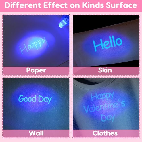 28PCS Spy Pens Valentines Day Gifts for Kids School Magic UV Light Pen Valentine Exchange Cards for Kids Classroom Toddler Boy Girl Valentine’s Class Party Favors Goodie Bag Stuffers Bulk Prizes