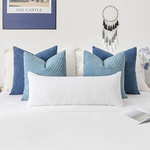 Kevin Textile Throw Pillow Insert 14 x 36 Inch 1 Pack Long Lumbar Pillow Insert for Sham Large Rectangle Body Pillow Stuffer Sham Cushion for Living Room Couch Bed Sofa Home Décor