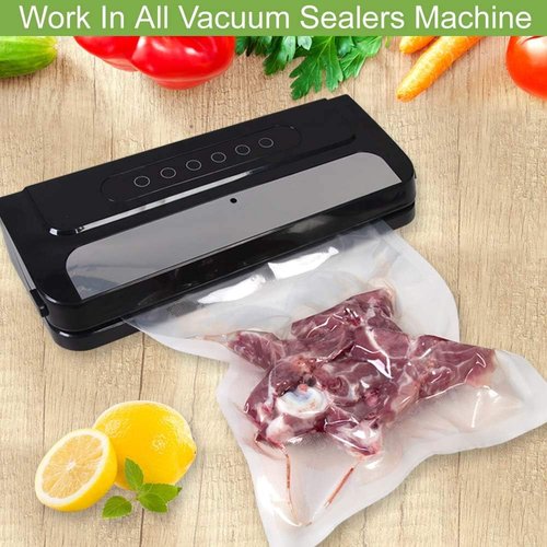 MakMeFre Vacuum Sealer Bags - 100 Quart Size, 8x12 Inch, BPA Free, Heavy Duty, Sous Vide Safe