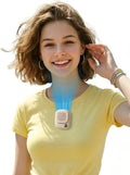 Aecooly Mini Portable Neck Fan - Hands-Free USB Rechargeable Design | 10H Max Cooling Time - Beige