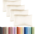 King Pillow Cases by [Brand Name] - Ultra Soft Hotel Quality | Wrinkle-Free, Stain & Fade Resistant - 4 Piece Set in Off White