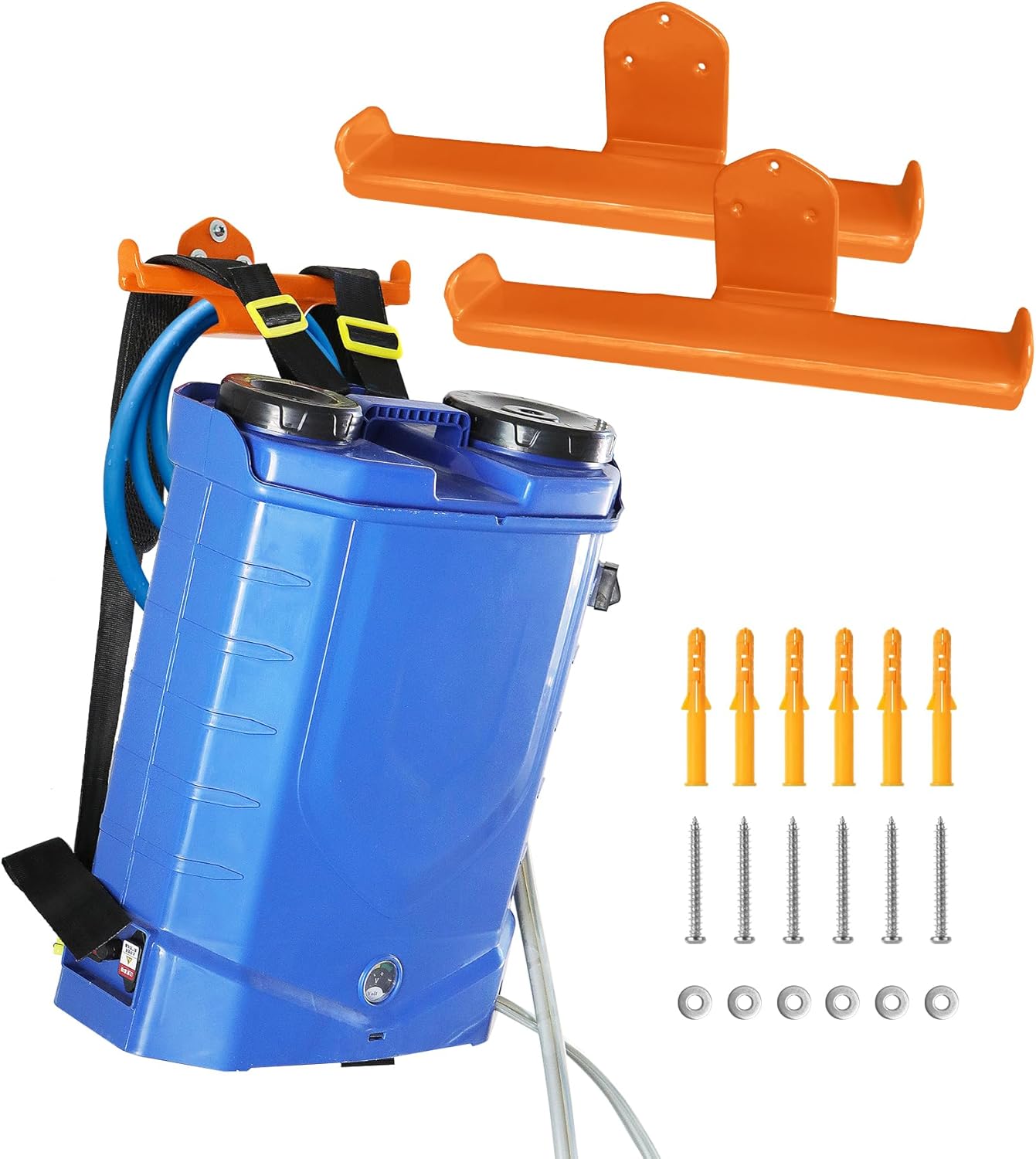 Backpack Leaf Blower Hanger - Heavy-Duty Wall Mount for Organized Garage Storage | 2-Pack