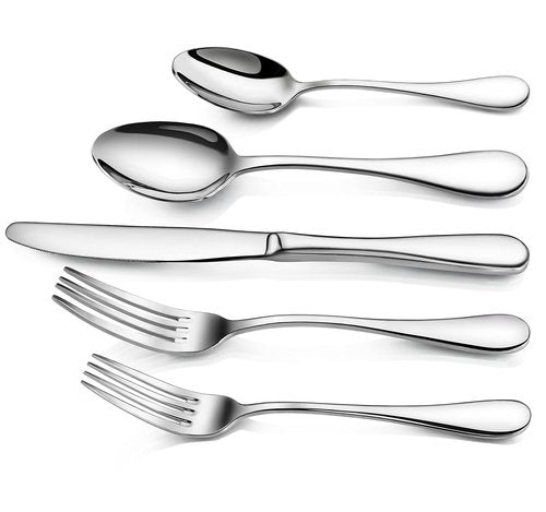 Artaste 56389 Rain 18/10 Stainless Steel Flatware 20-Piece Set, Service for 4
