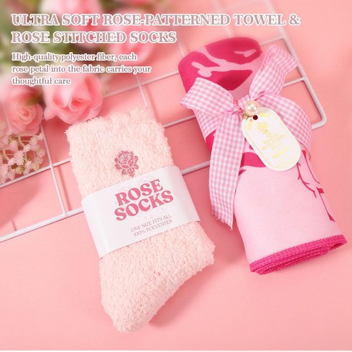 Gift Set for Women Self Care - Pink Birthday Gifts Basket for Women Best Friend Sister Daughter Mother in Law, Relaxation Gifts Spa Gift Basket Self Care Package for Her w/ 40oz Insulated Tumbler