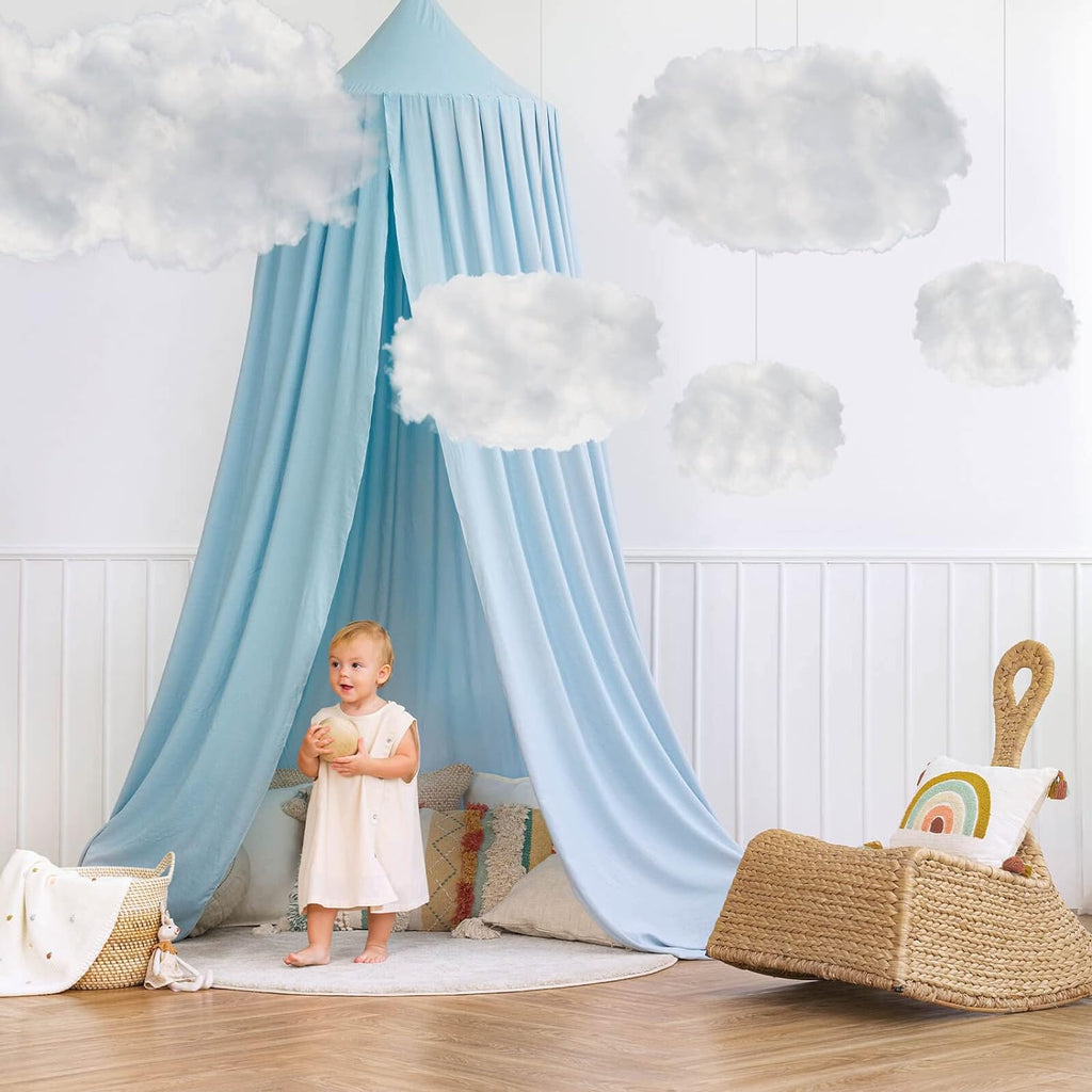ZAUGONTW Artificial Cloud Props - Imitation 3D Hanging Ceiling Decorations for Weddings & Parties | Extra Small Size