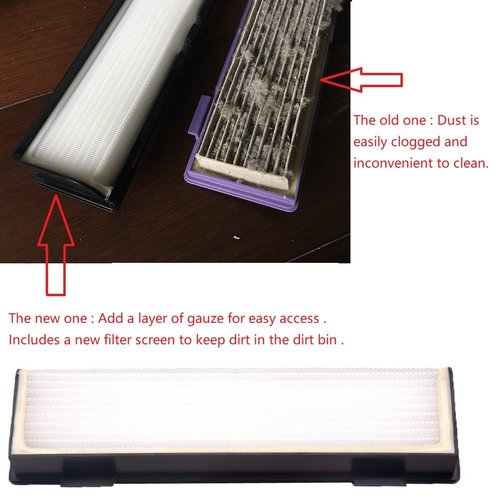 Replacement Neato Botvac D Series Ultra-Performance Filters, 12 Packs Filter Parts Fit Neato D3 D5 70e, 75, 80, D80 85,D70 Vacuum Cleaner