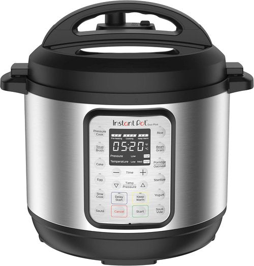 Instant Pot Duo Plus 9-in-1 Electric Pressure Cooker - Versatile Cooking & 800+ Recipes - Stainless Steel, 3 Quart