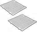 Line Roasting Cooling Racks - High Strength Stainless Steel Grill Racks for Baking & BBQ | 10.6" x 9.8" (2 Pcs)