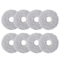 8 PCS Wiping Cloths Replacement Parts for Ecovacs Deebot X2/T20/T20e/T30 OMNI, Wiping Pads Cotton Accessories for Dreame L10s/L10/L20/X40/L40 Ultra Robot Vacuum Cleaner, Reusable Cleaning Pads