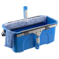 Mitclear Professional Window Cleaning Kit, Include Compact Cleaning Bucket 3 Gallon, Silicone Squeegee, Microfiber Scrubber, Cloth, All-in-one Window Cleaning Supplies, Commercial & Household Use
