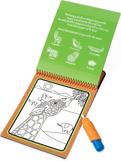 Melissa & Doug Water Wow! Reusable Safari Activity Pad - Eco-Friendly & Fun for Kids