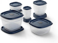 Rubbermaid Easy Find Lids® Food Storage Containers - 26-Piece Set with Vented Lids, Blue