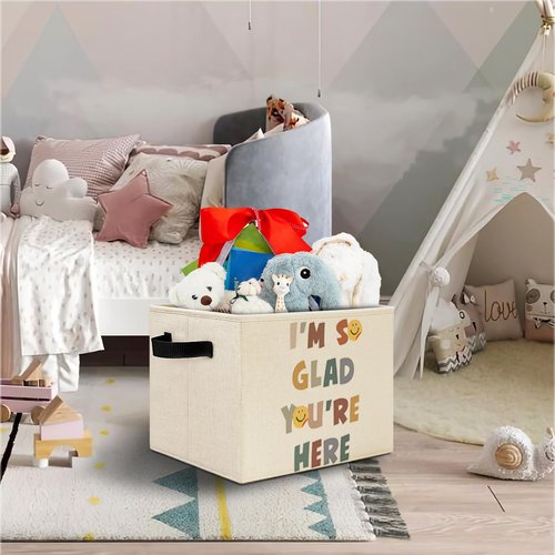 Elefeltclave Boho Classroom Storage Bins,Teacher Gifts Inspirational Collapsible Storage Basket Organizer for Classroom Kids Room Nursery Playroom Clothes Toys Books,Toybox for Girls