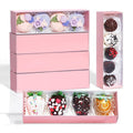 12Pcs 8x2.2x2 Inches Mcaron,Truffle,Chocolate Boxes Empty Bakery Boxes for Chocolate Covered Strawberry,Bonbon,Sweets & Party Favors