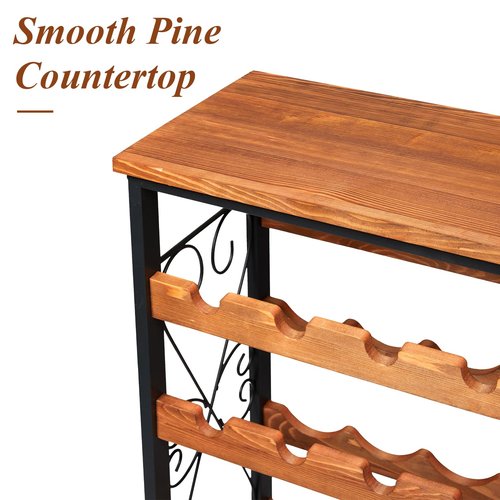 64 Bottles Wine Rack Freestanding Floor with 2 in 1 LED Light, Wine Bottle Rack Wine Holder Wine Storage Shelf for Kitchen Bar Pantry, Tall Wine Cabinet Stand Display 31.85''L X 10.6''W X 47.95''H