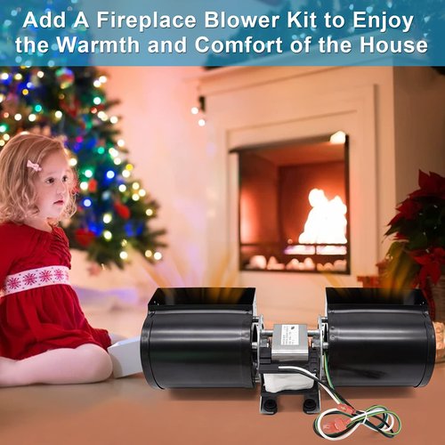 Hipoilk GFK-160A GFK-160 Fireplace Blower Fan Kit for Heat & Glo, Heat N Glo, Heatilator, Quadra-Fire, GTI, and Superior Fireplaces