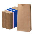 Fit Meal Prep 200 Pack 10 lb Brown Paper Lunch Bags, 13.2 x 6.3 x 4" Premium Kraft Paper Bags Bulk for Small Business, Recyclable Paper Snack Sacks, Durable Grocery Bag for Food Storage, Packing
