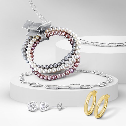 Five Day Jewelry Advent Calendar - Gold Plated Hoop Earrings, Sapphire Studs & Sterling Silver Set