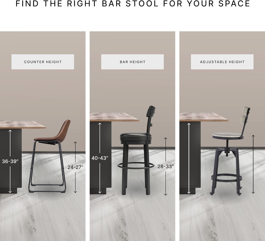Signature Design by Ashley Caitbrook Casual Counter Height Dining Table & Upholstered Bar Stools Set of 7 - Gray