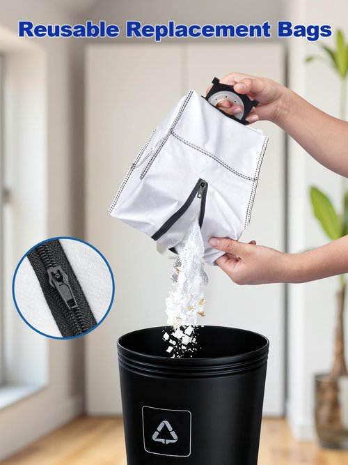 Reusable Dust Bags Compatiable with ECOVACS DEEBOT X9 PRO OMNI/ X8 PRO OMNI /T80 OMNI/T50 OMNI/T50 PRO OMNI/T50 PRO MAX Robot Vacuum, 3 Pack