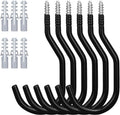 HORUSDY Heavy Duty Bike Hooks - 6 Pack, 7.5 Inches, 100LBS Capacity for Garage Wall & Ceiling Storage