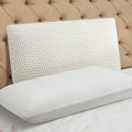 WYUSOLP 100% Natural Talalay Latex Pillow Sleeping Bed Pillows, Extra Soft Luxury Queen Pillow, Perfectly Aligns for Side/Back Pain, Stomach, Neck, Removable Breathable Cotton Cover (Queen (Medium))