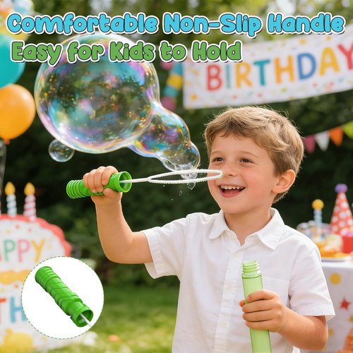 EagleStone Giant Bubble Wands - 24 PCS 14.6" Colorful Bubble Sticks for Kids | Perfect Summer Outdoor Toys