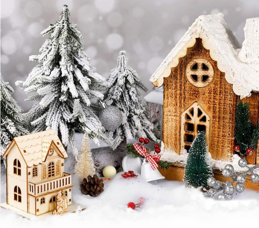 CH HAICHENG Christmas Fake Snow | Fluffy Cotton-Like Indoor & Outdoor Decorations - 350g (12.3oz)