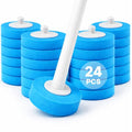 CiLoN 24 Count Carry Detergent Disposable Toilet Brush Refill Pads. 5-Layer Rich Foam Cleaning Sponge Head Replacements. Pre-Loaded Disposal Scrubbing Head Refills For Toilet Wands. 24 Pads-Value Pack