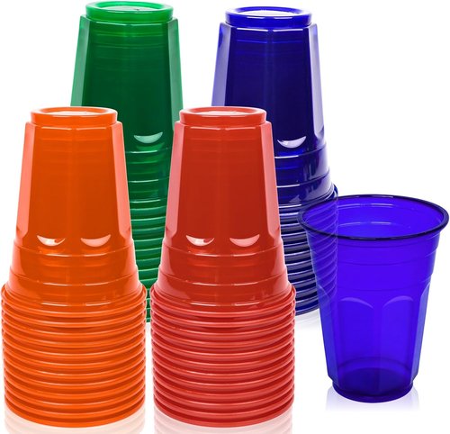 EcoDispose 16 oz Reusable Plastic Party Cups - 48 Count Bulk, BPA-Free & Shatter-Resistant for Events