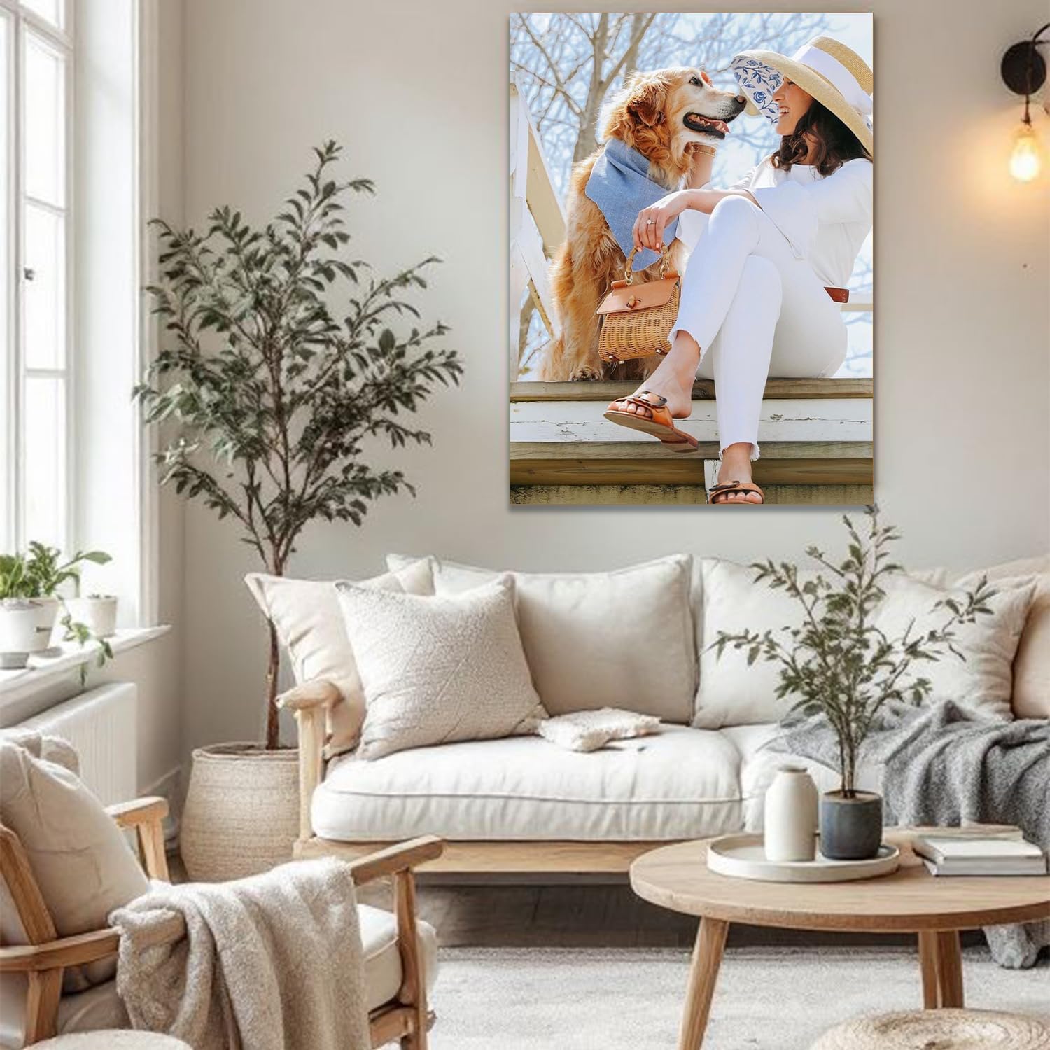 Skiennix Personalized Custom Poster Print - Unframed 24"x36" Canvas - Upload Your Image/Photo