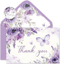 FYSUIMU Thank You Cards - 30 Pack Spring Floral Design with Envelopes & Stickers | 4 x 6 Inch