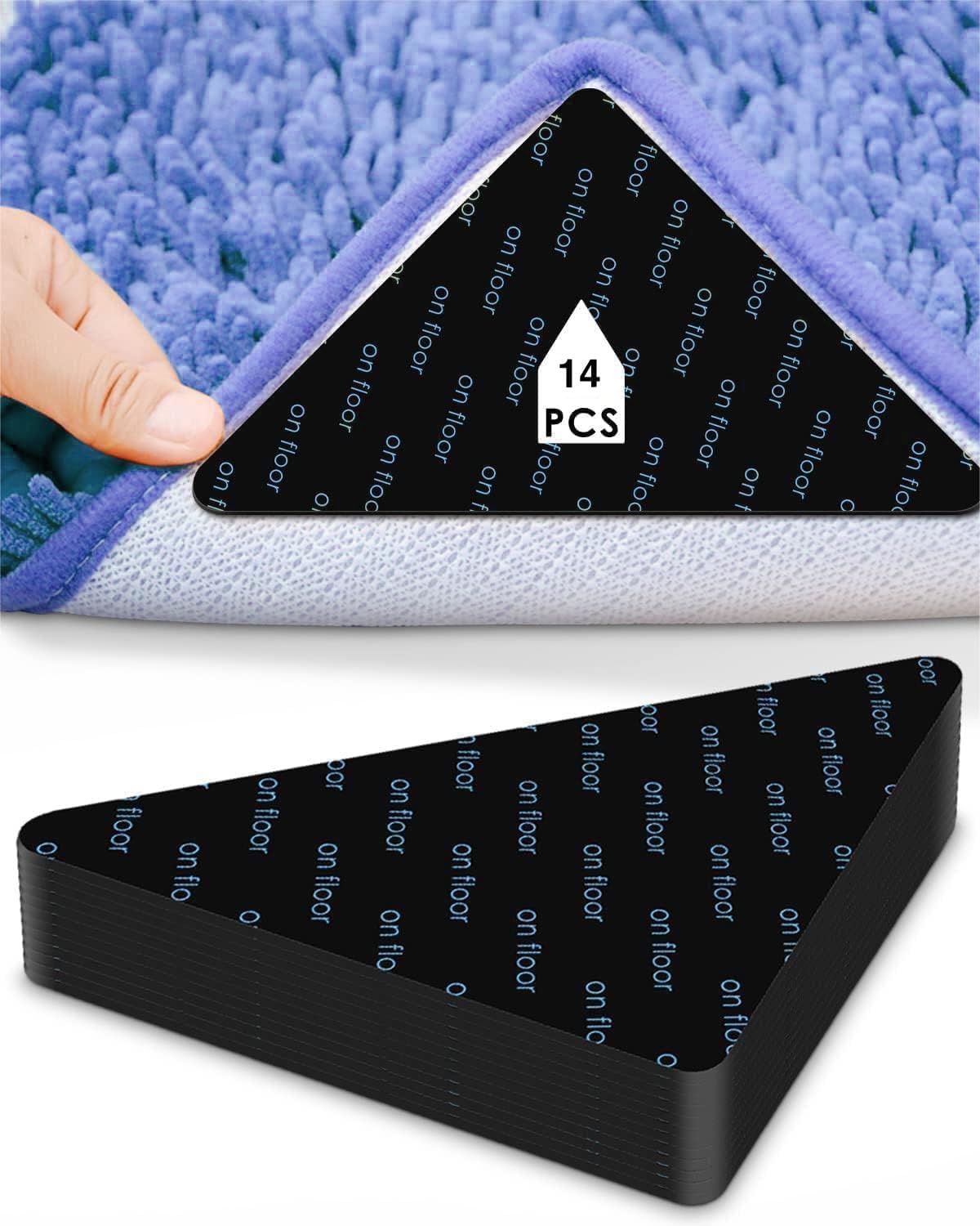 Skiennix 14-Piece Non-Slip Rug Pad Set - Durable Grippers for Enhanced Safety & Comfort