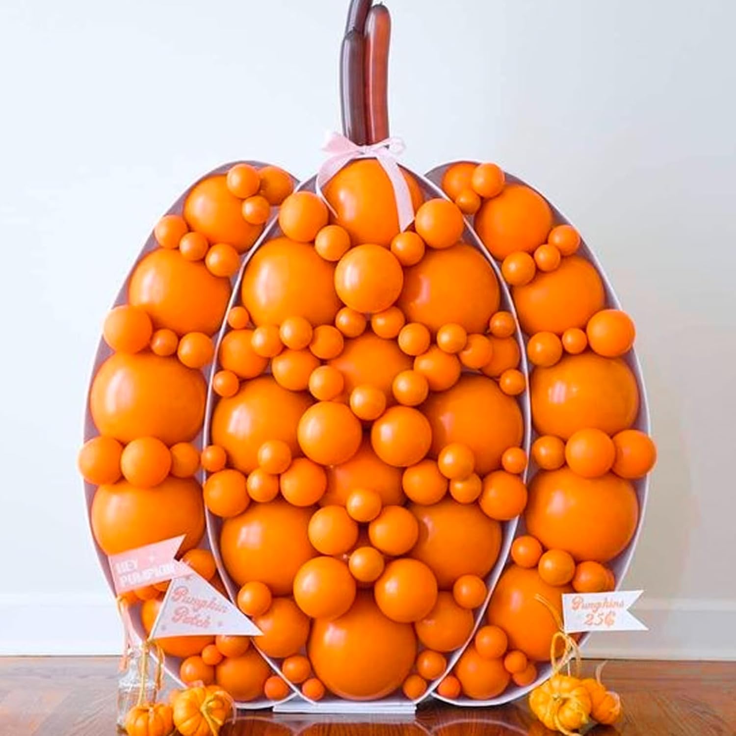 PartyWoo Orange Balloons - 120pcs Matte Fall Balloon Arch Kit | 18", 12", 10", 5" Sizes for Thanksgiving & Baby Showers
